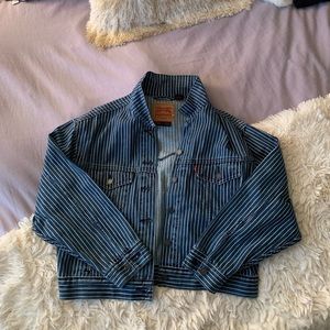 LEVIs Stranger Things Denim Jacket Striped